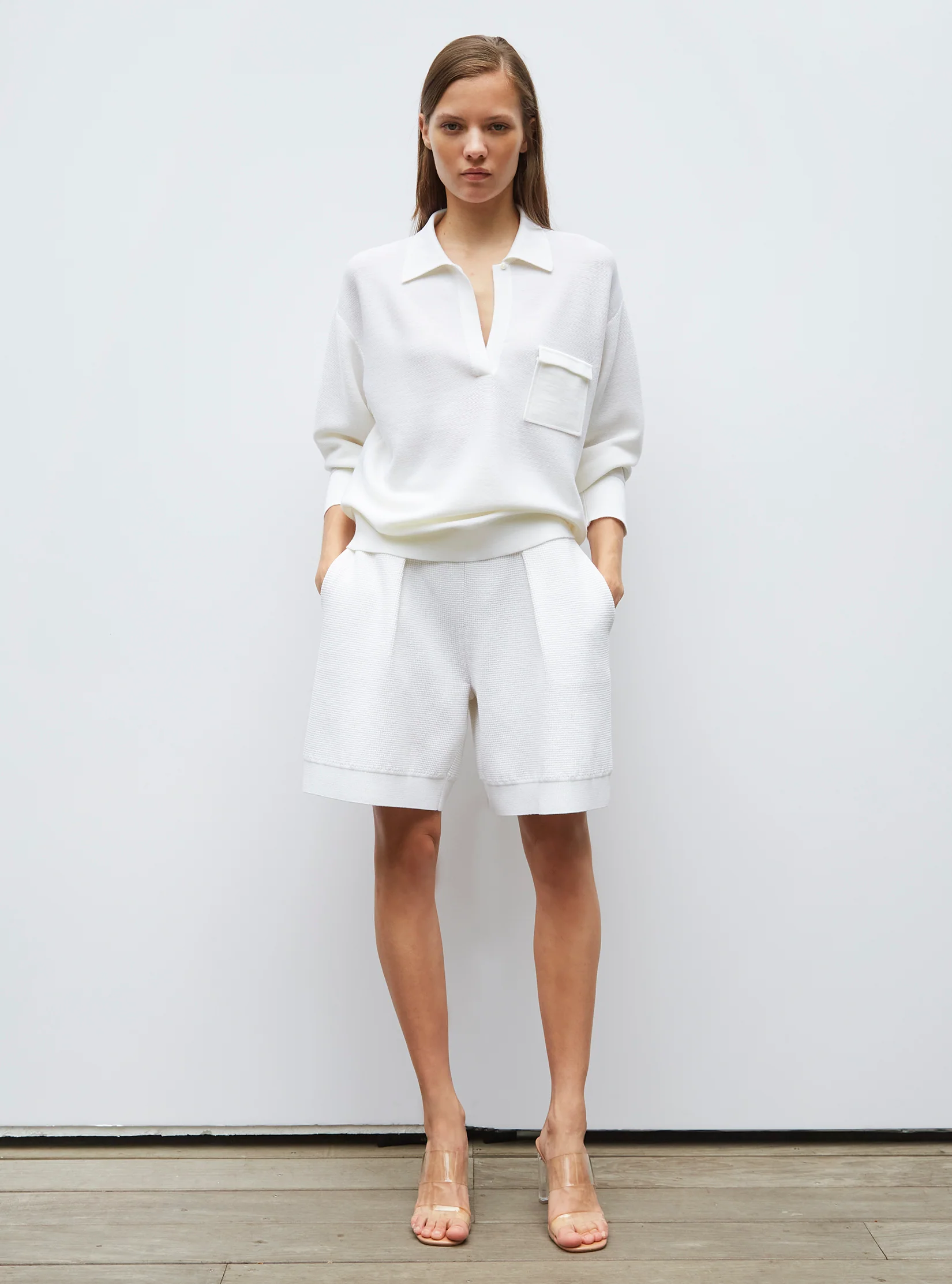 chemise maille col gansé - Image 3