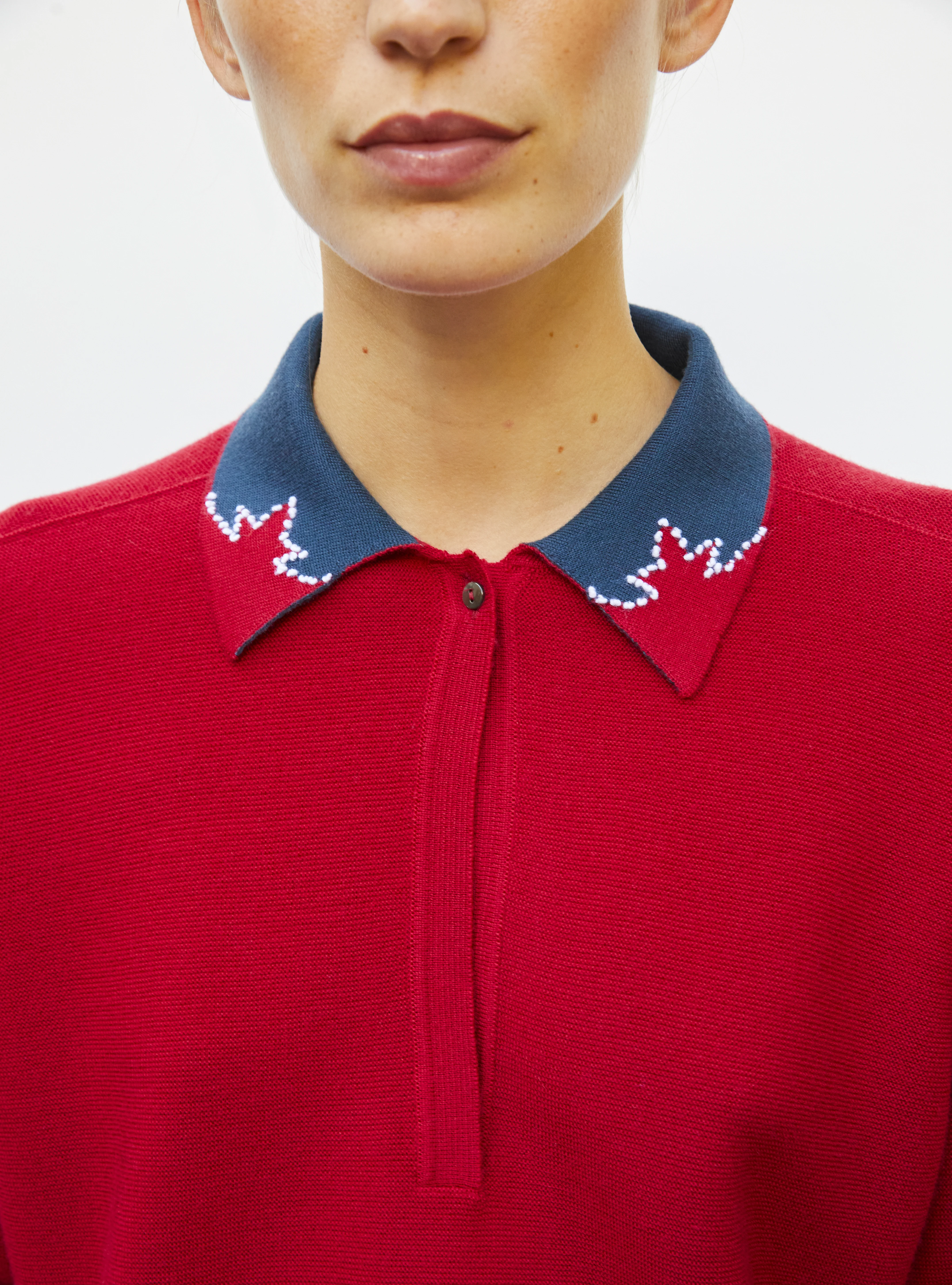 chemise maille col graphique - Image 3