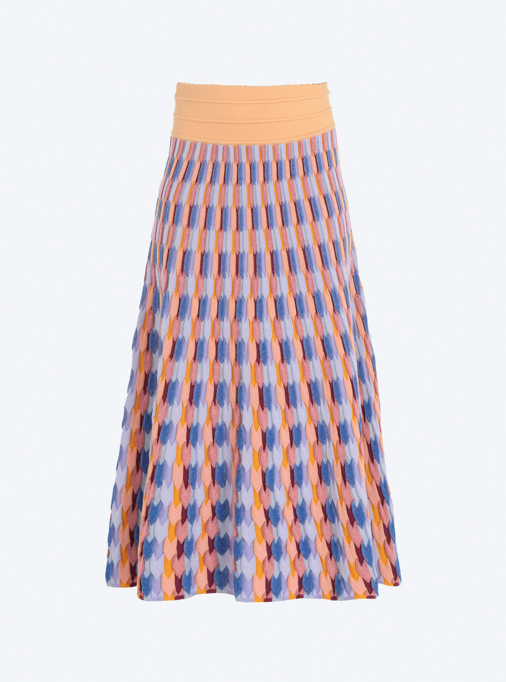 jupe longue maille zellige multicolore - Image 6