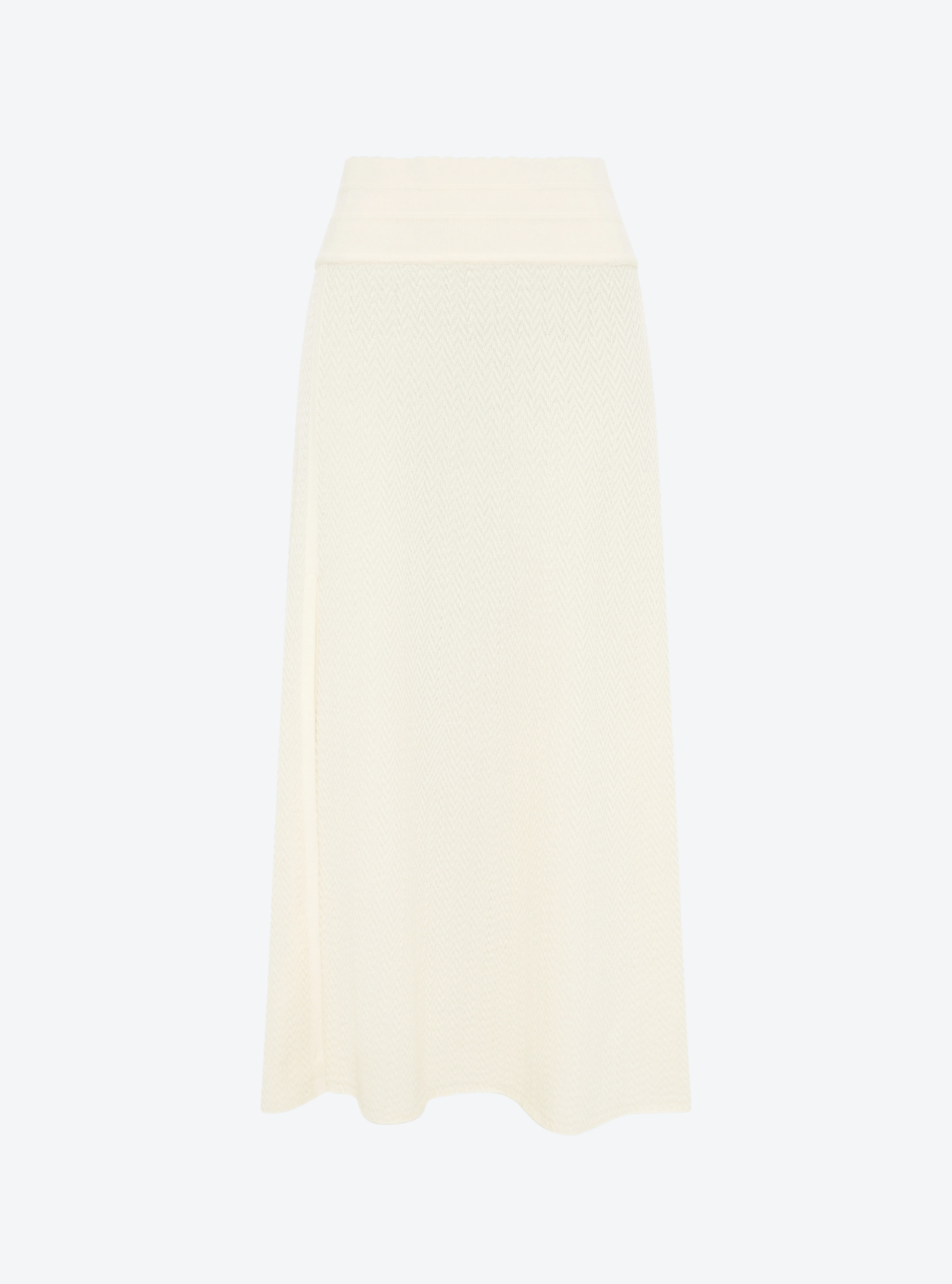 jupe fendue maille chevron - Image 6