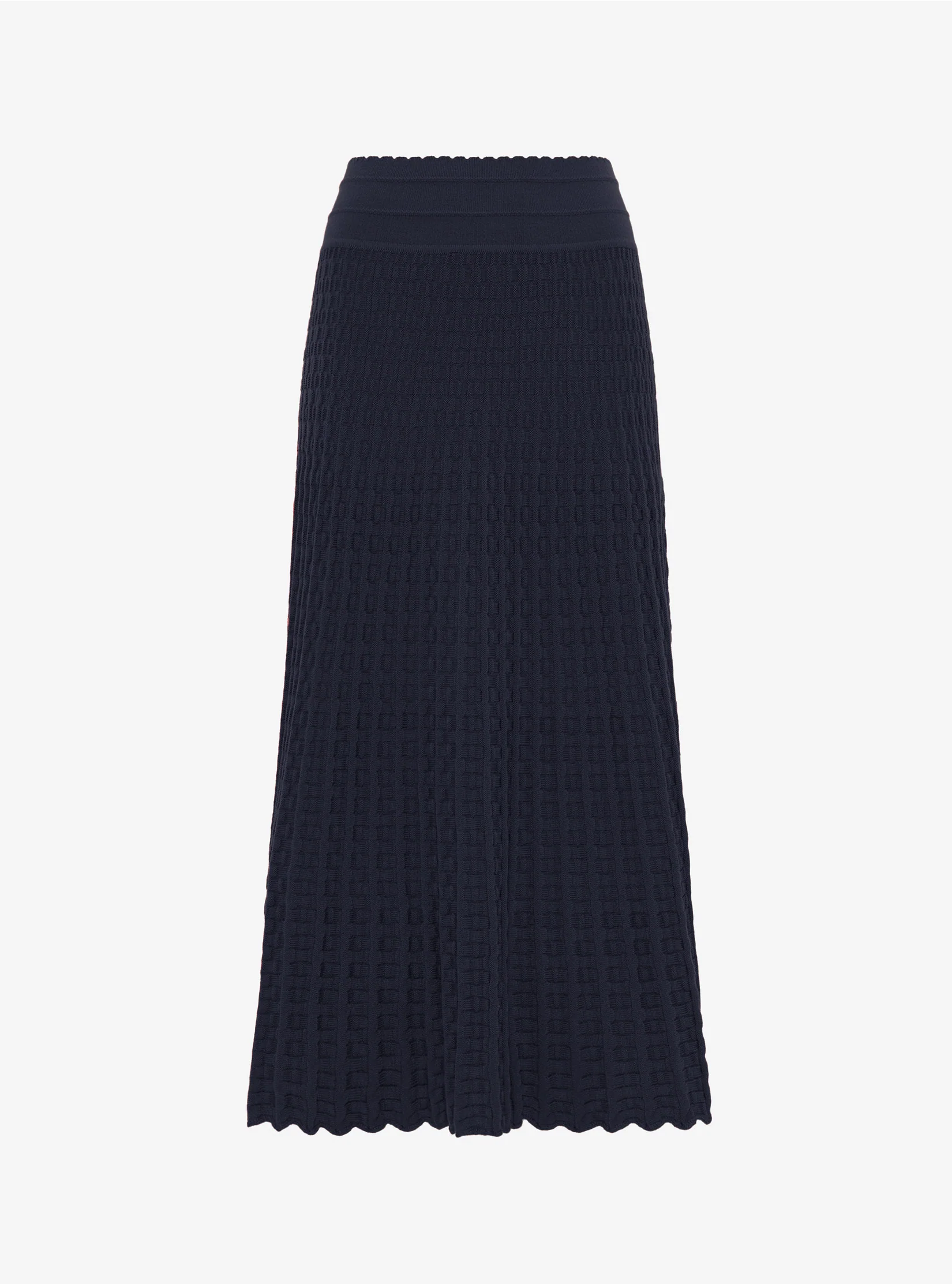 jupe longue maille cannage - Image 4
