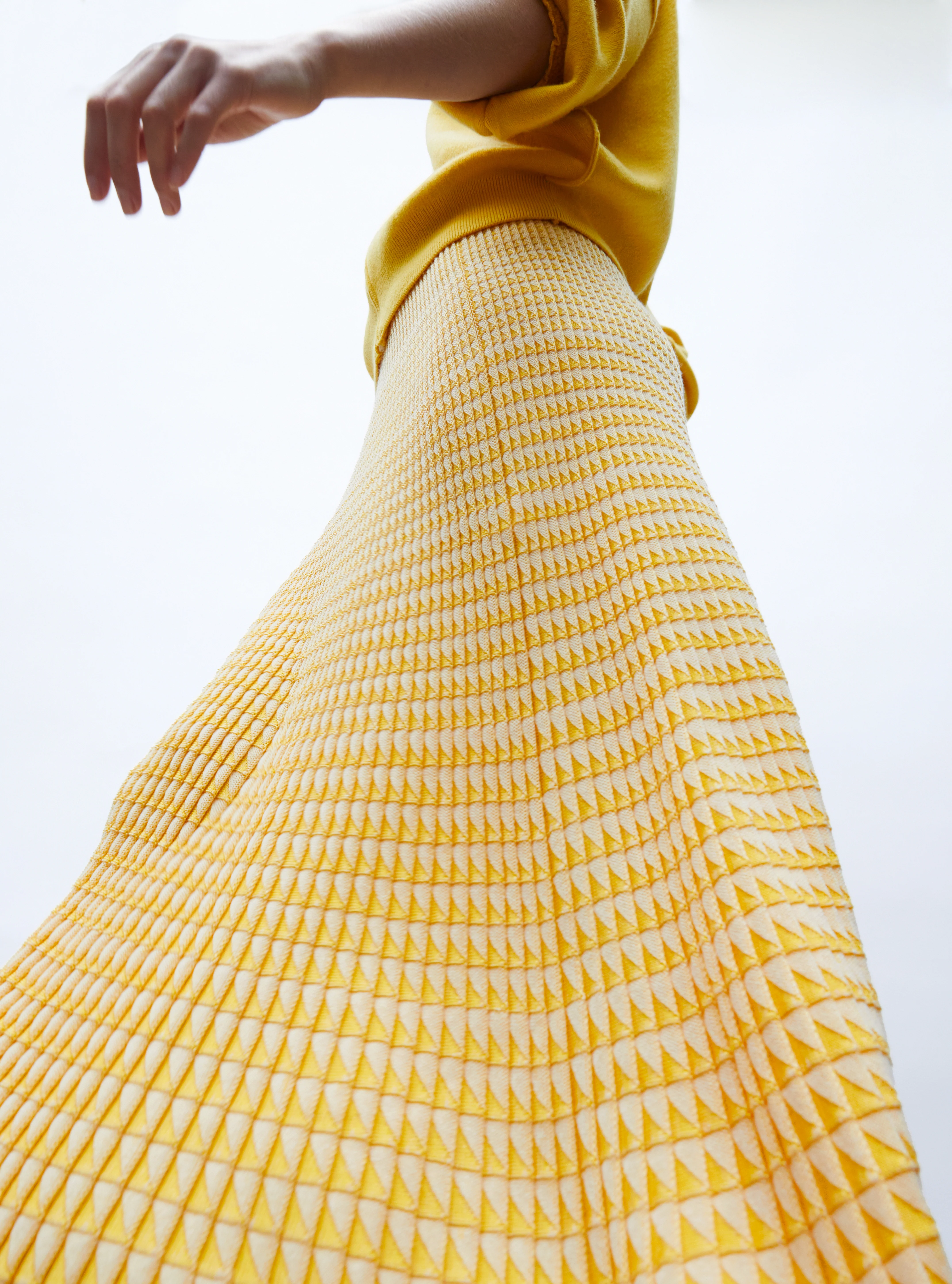 jupe fluide maille origami - Image 3