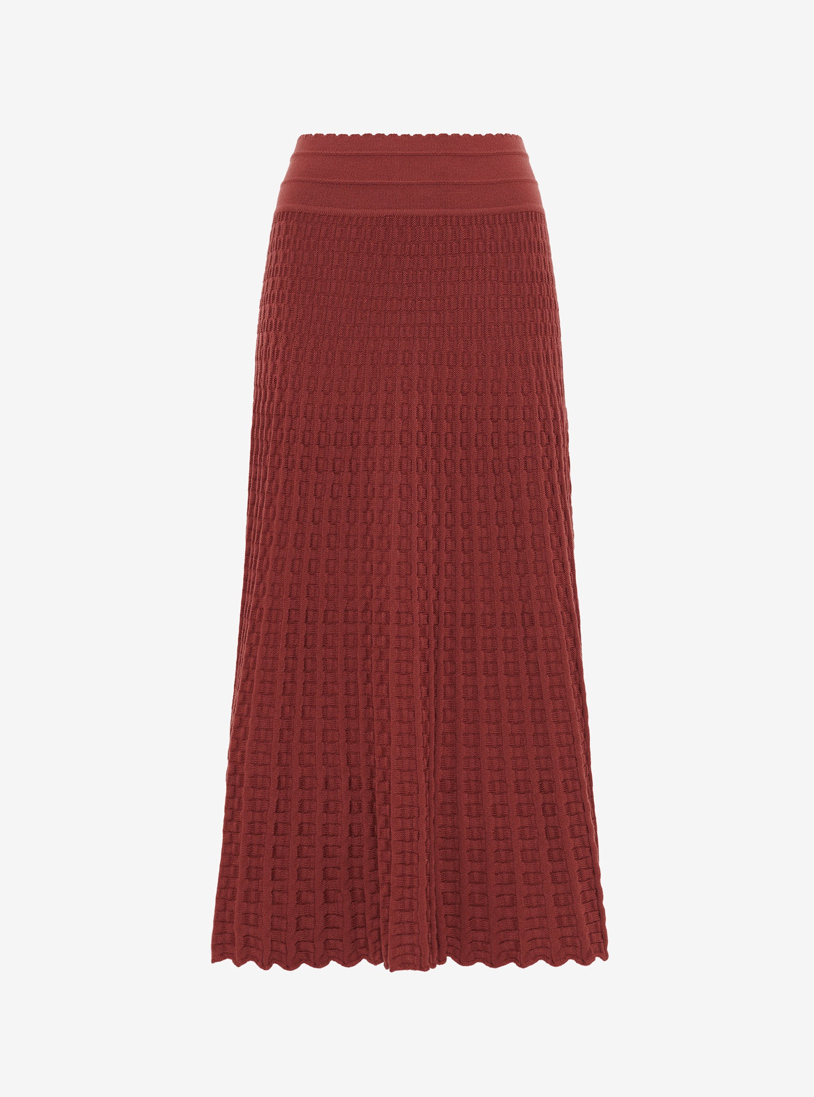 jupe longue maille cannage - Image 5