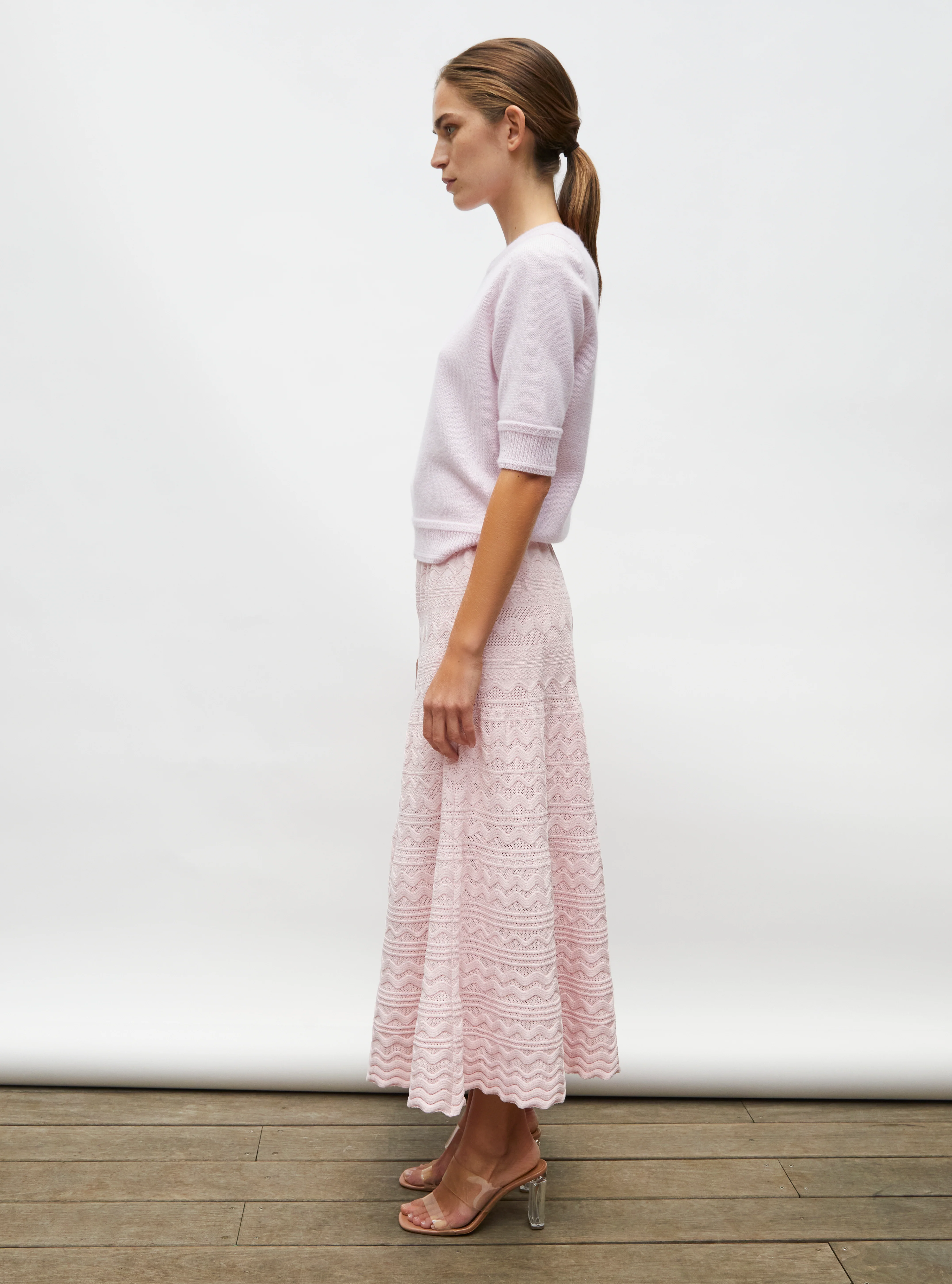 jupe longue maille croquet - Image 4