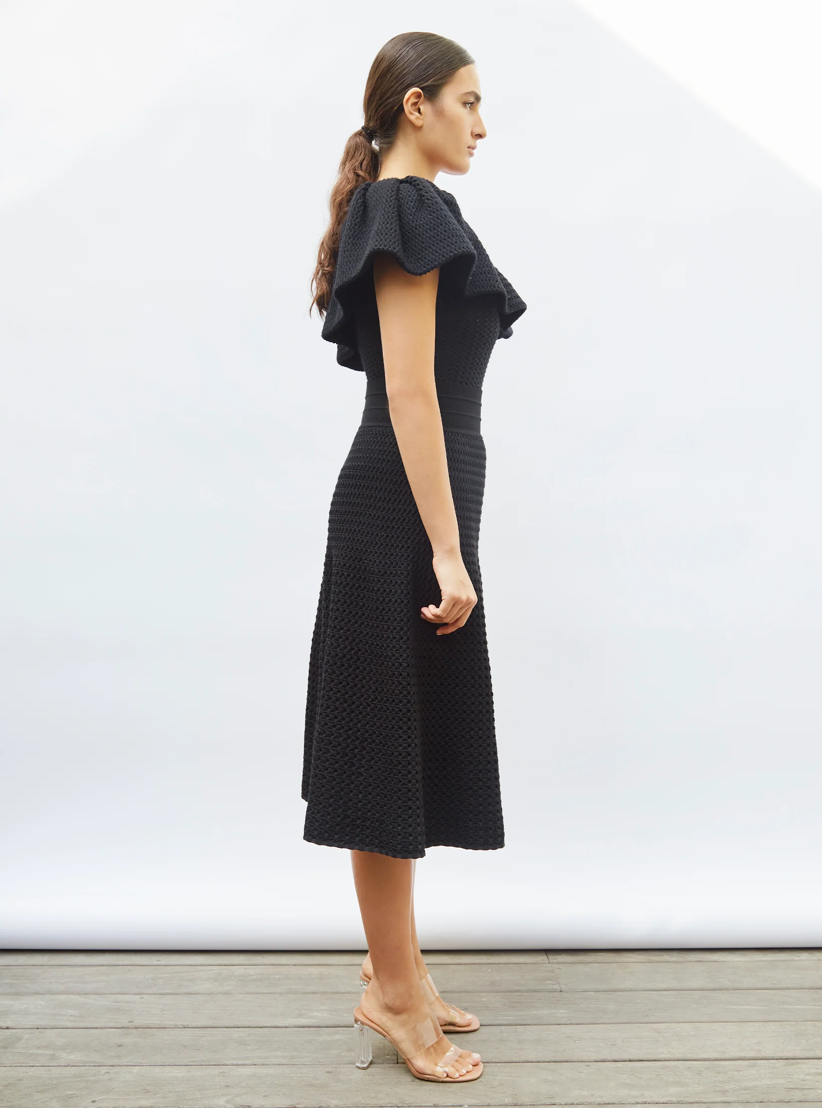 jupe midi maille smockée - Image 3