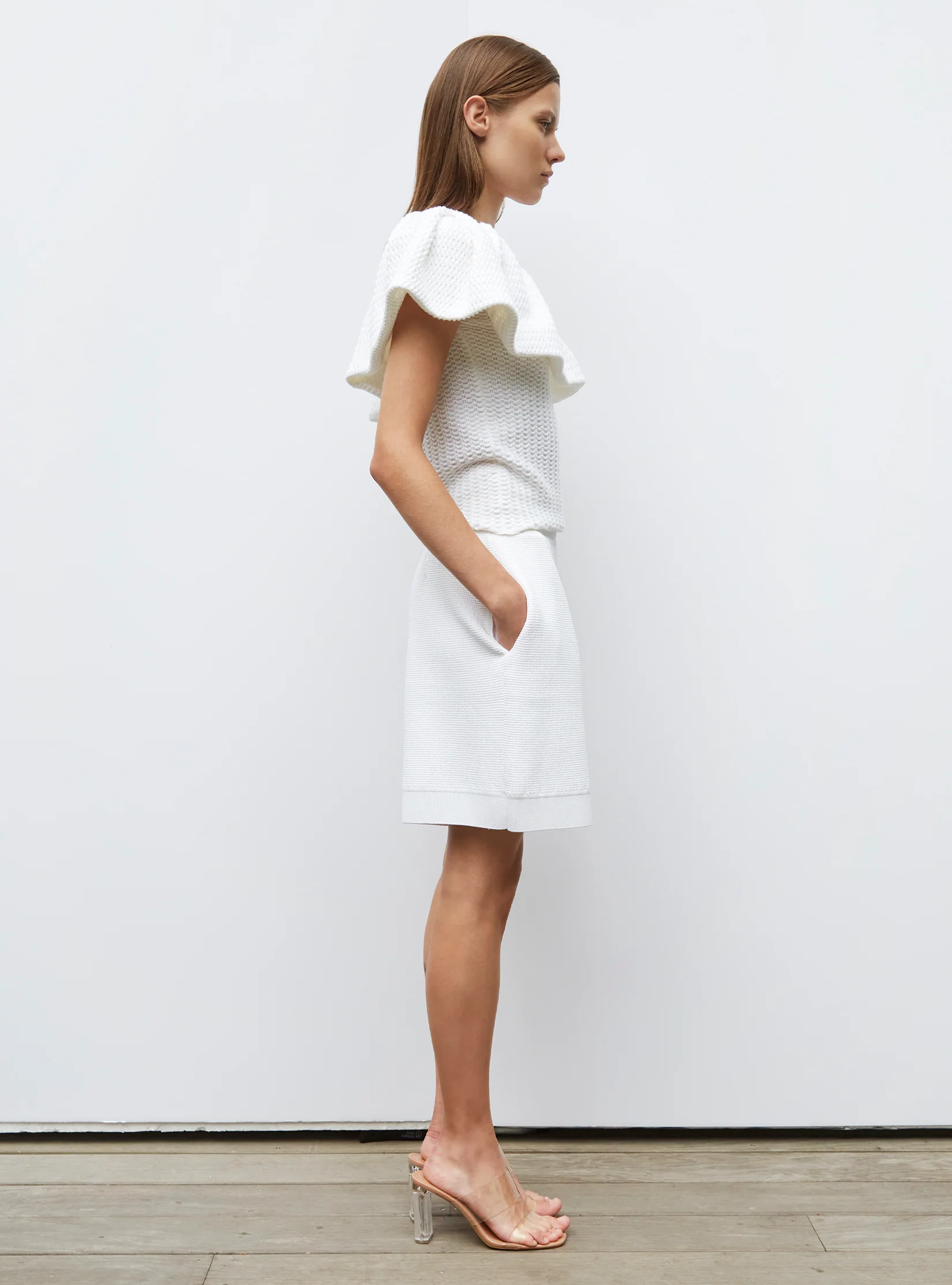 one shoulder maille smockée - Image 5