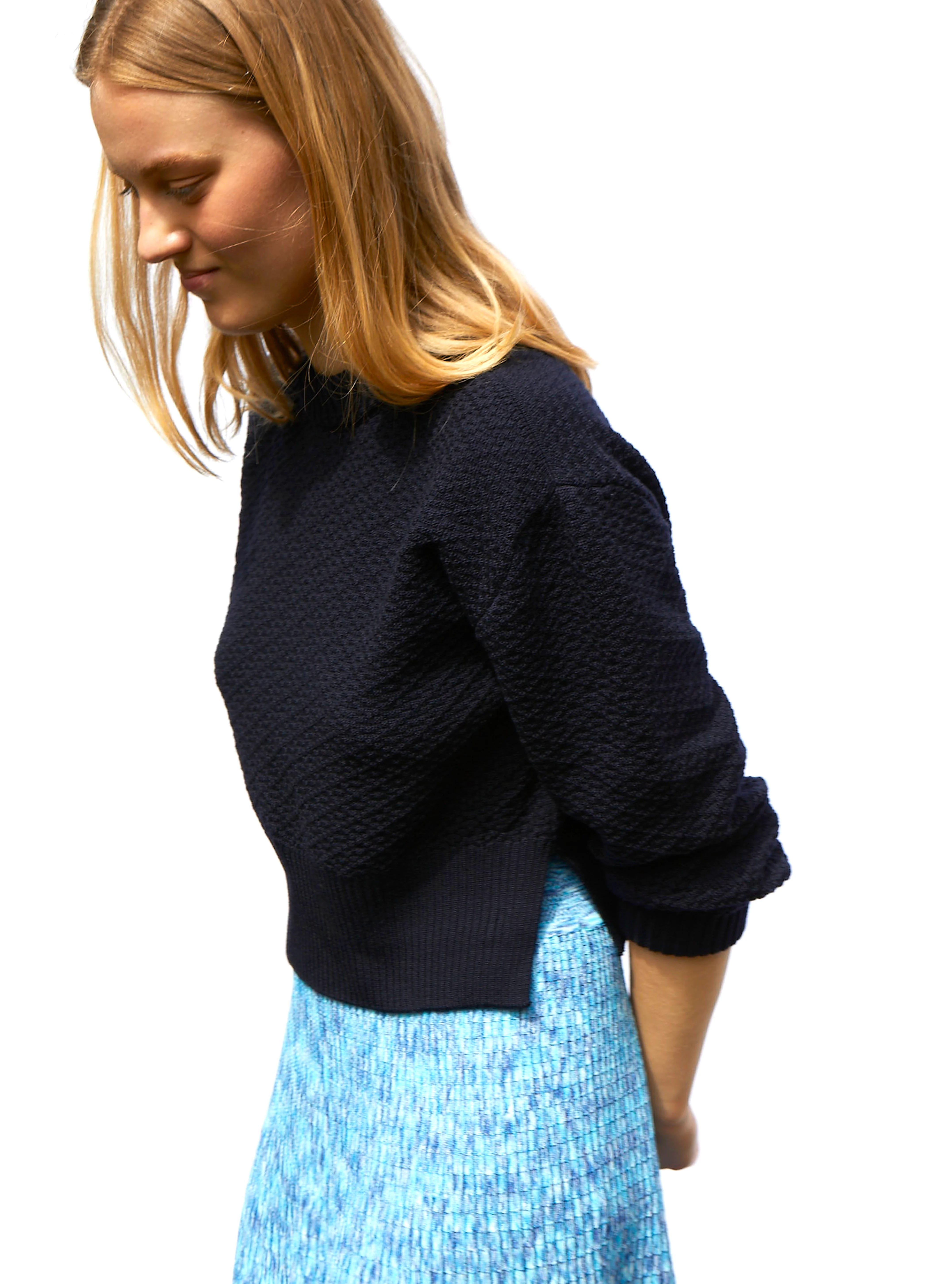 pull court maille damier - Image 5