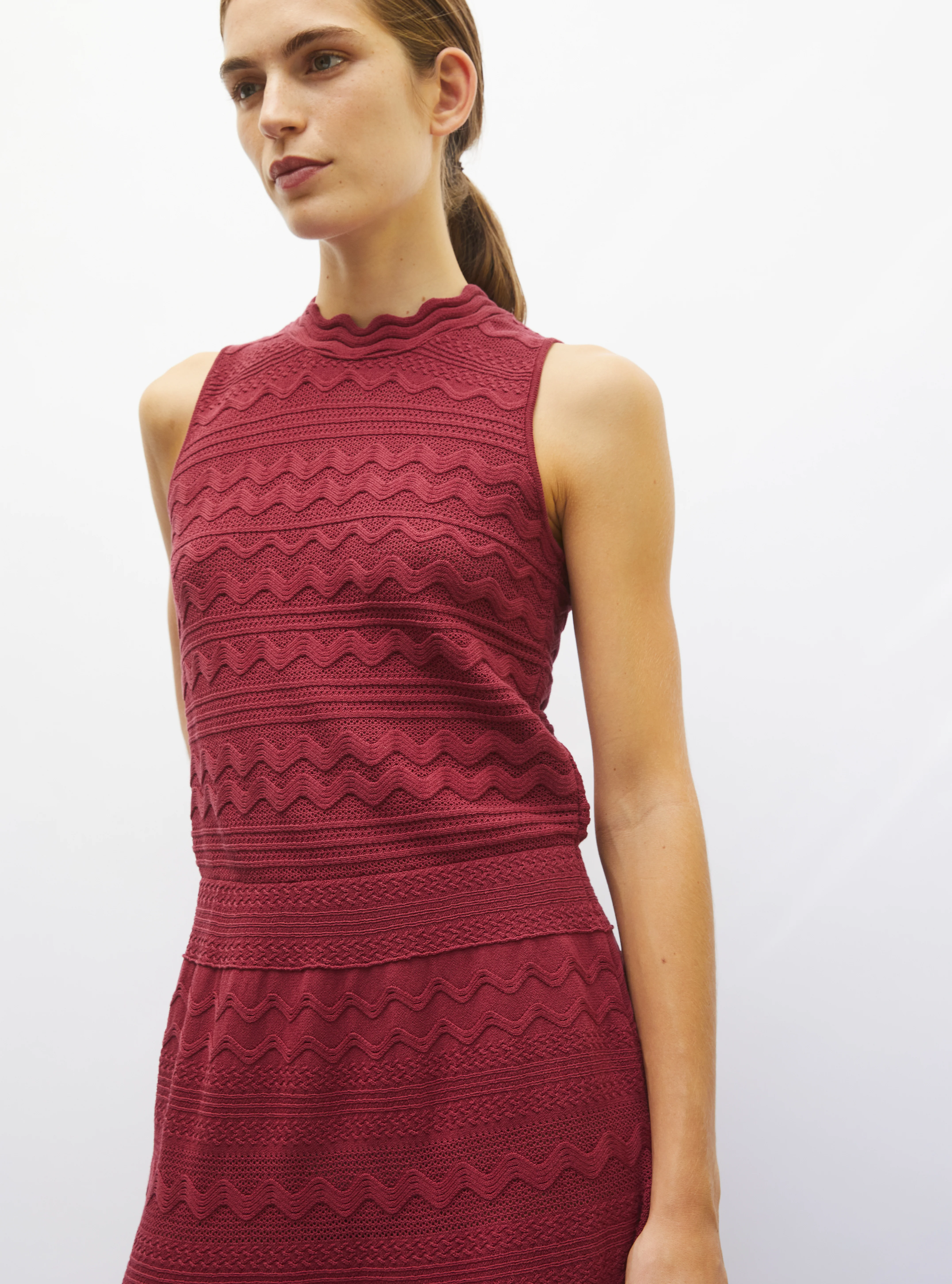 robe longue maille croquet - Image 3
