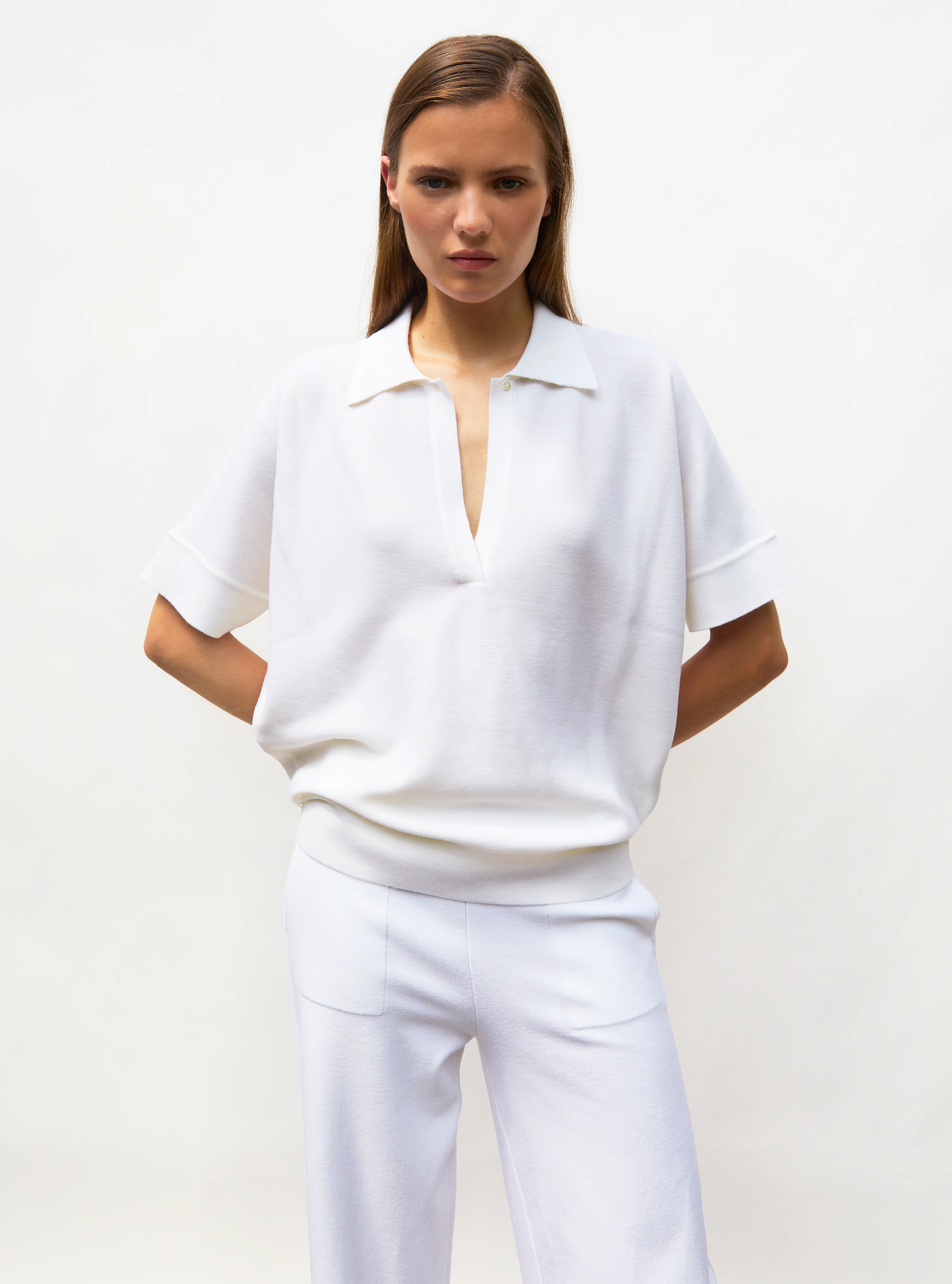 top ample à col polo - Image 6