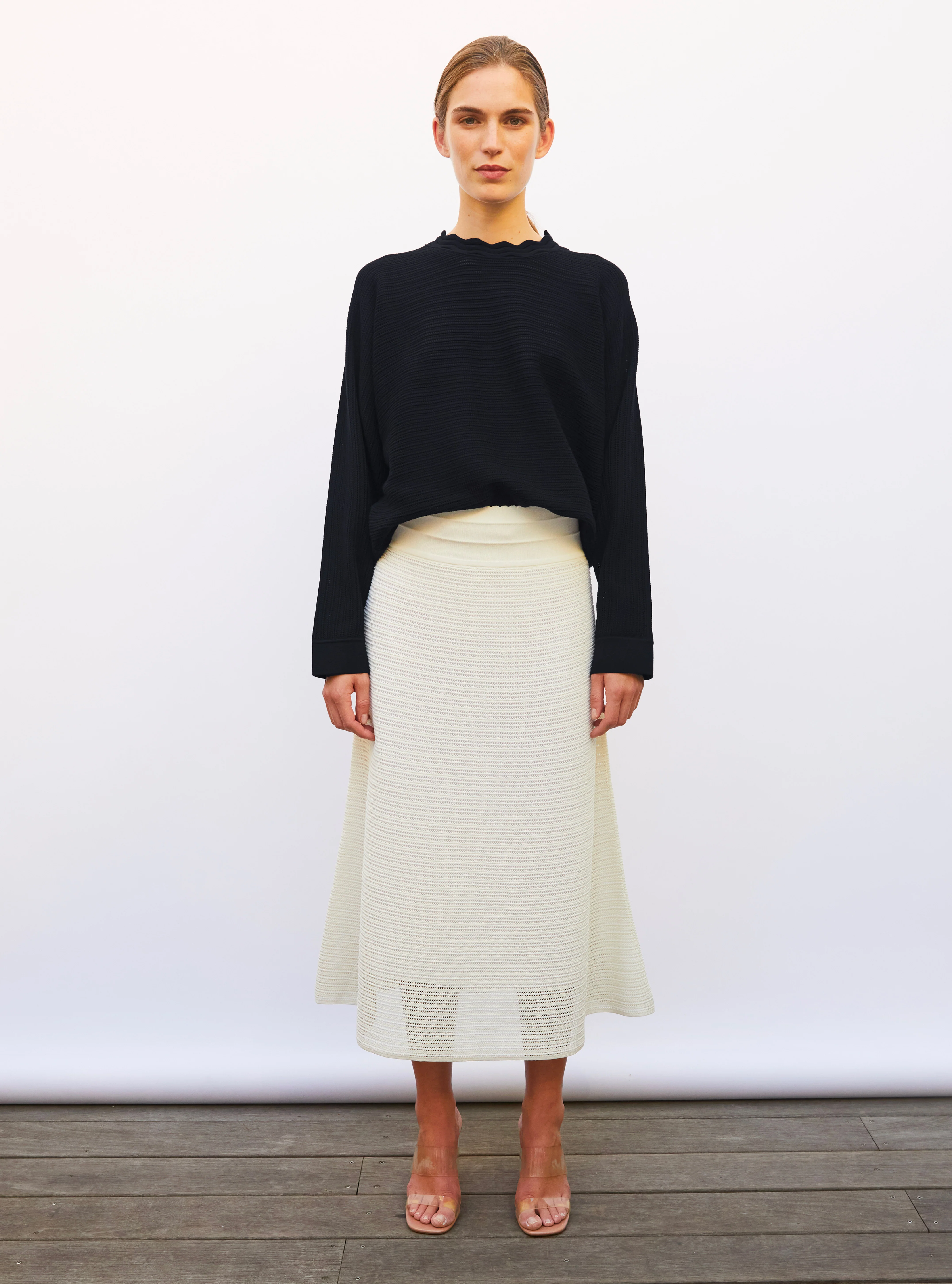 top ample maille pointelle - Image 2