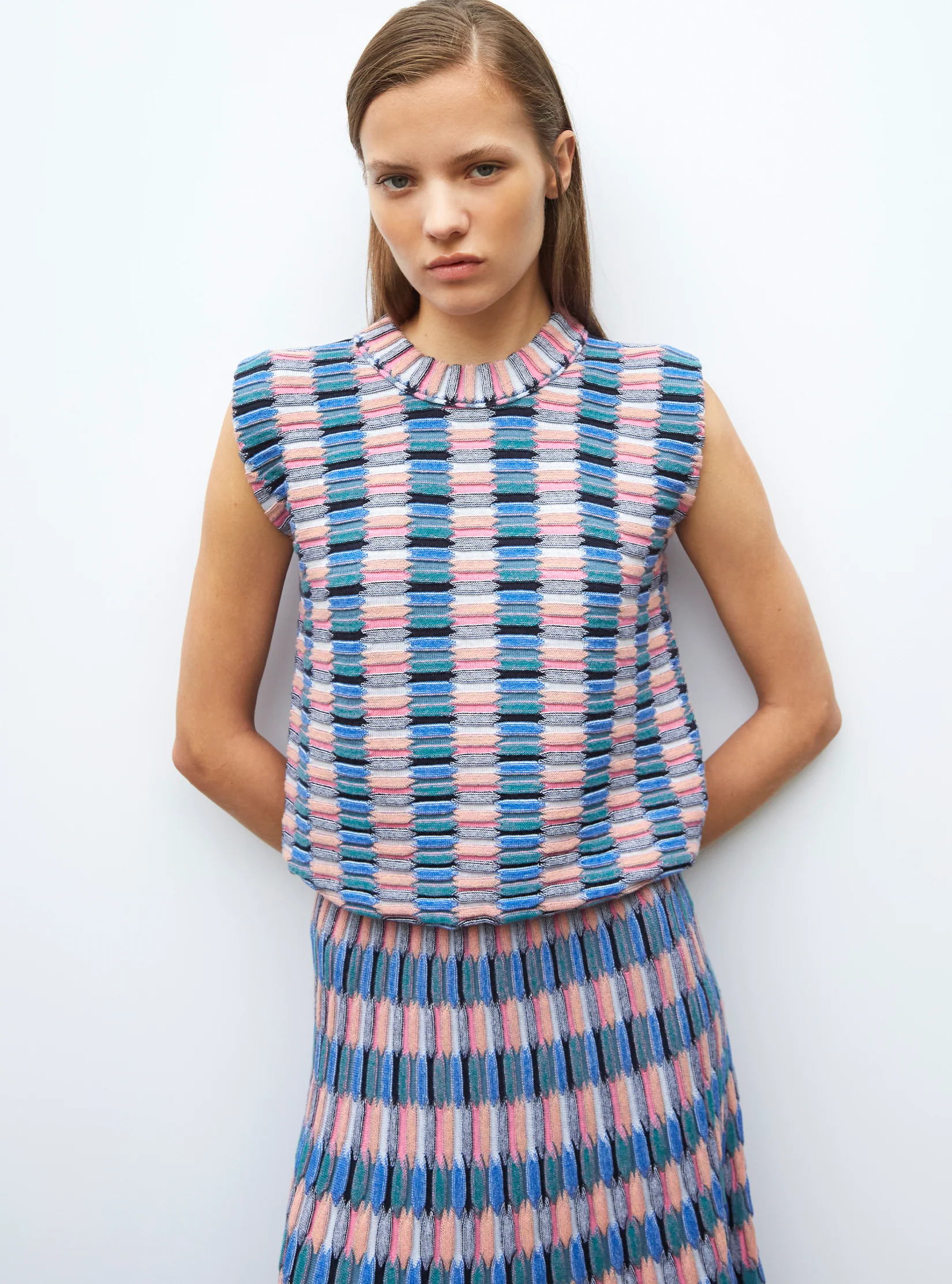 top maille zellige multicolore - Image 6