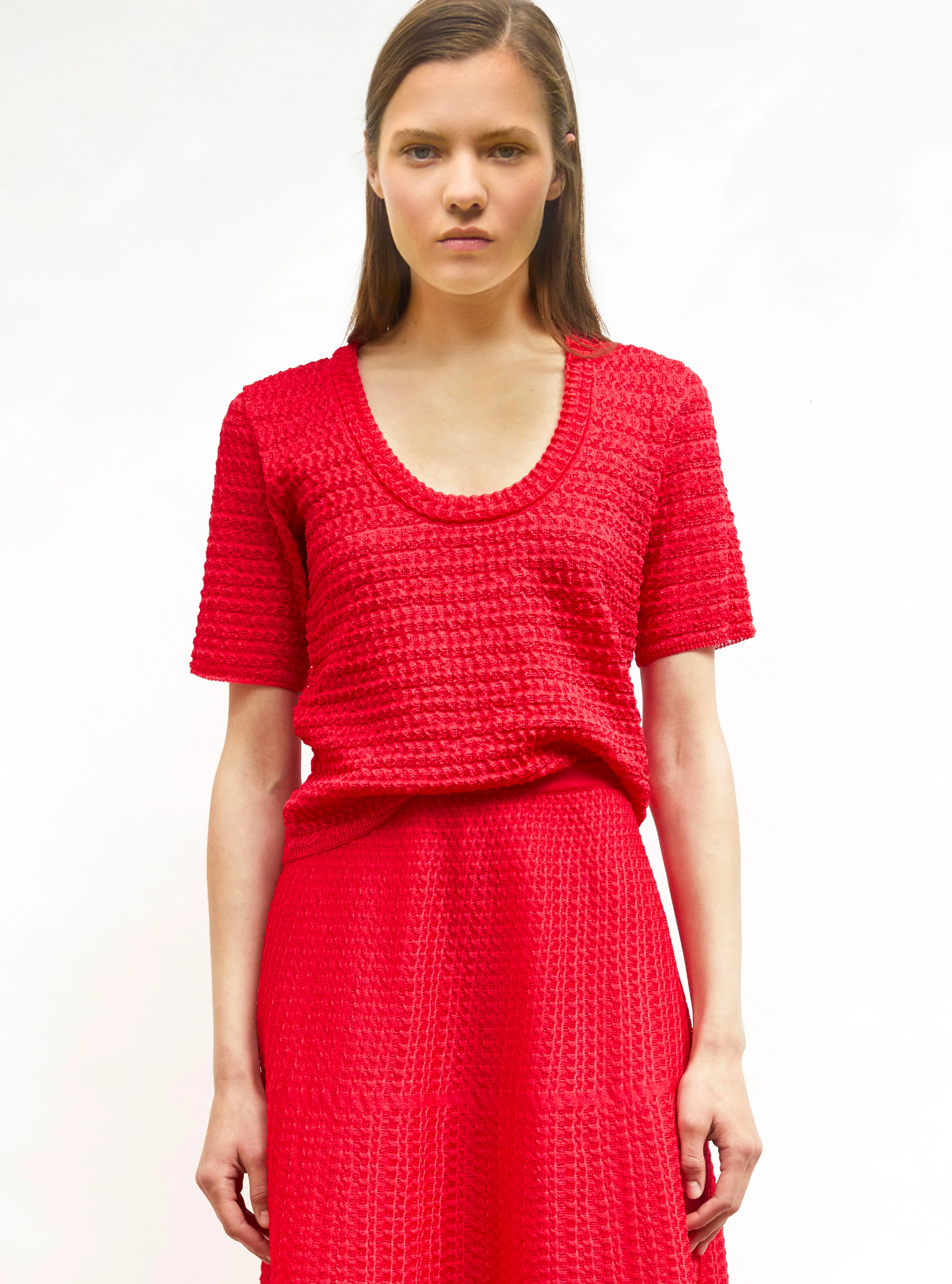 top maille organza