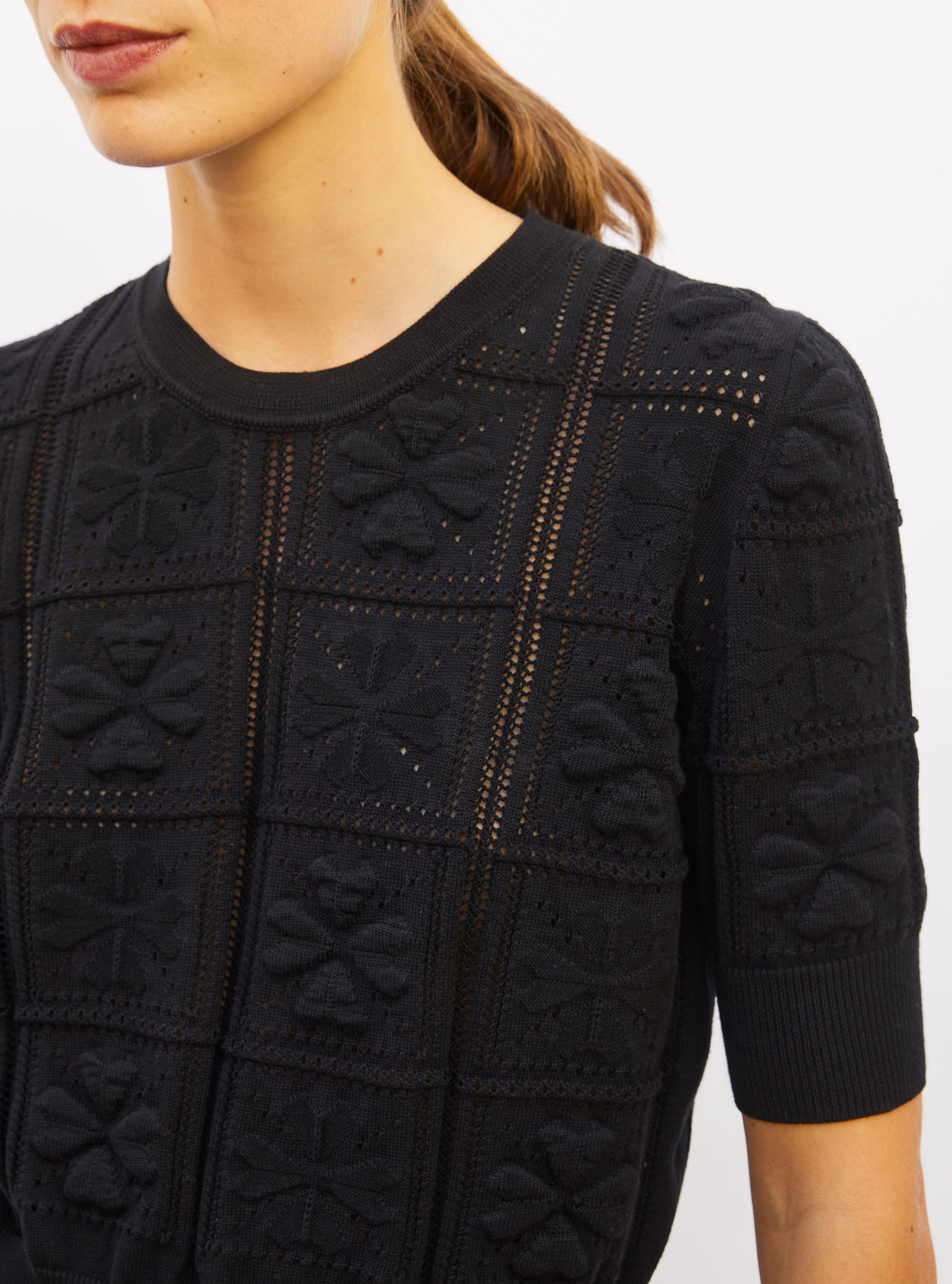 top maille trèfle - Image 5