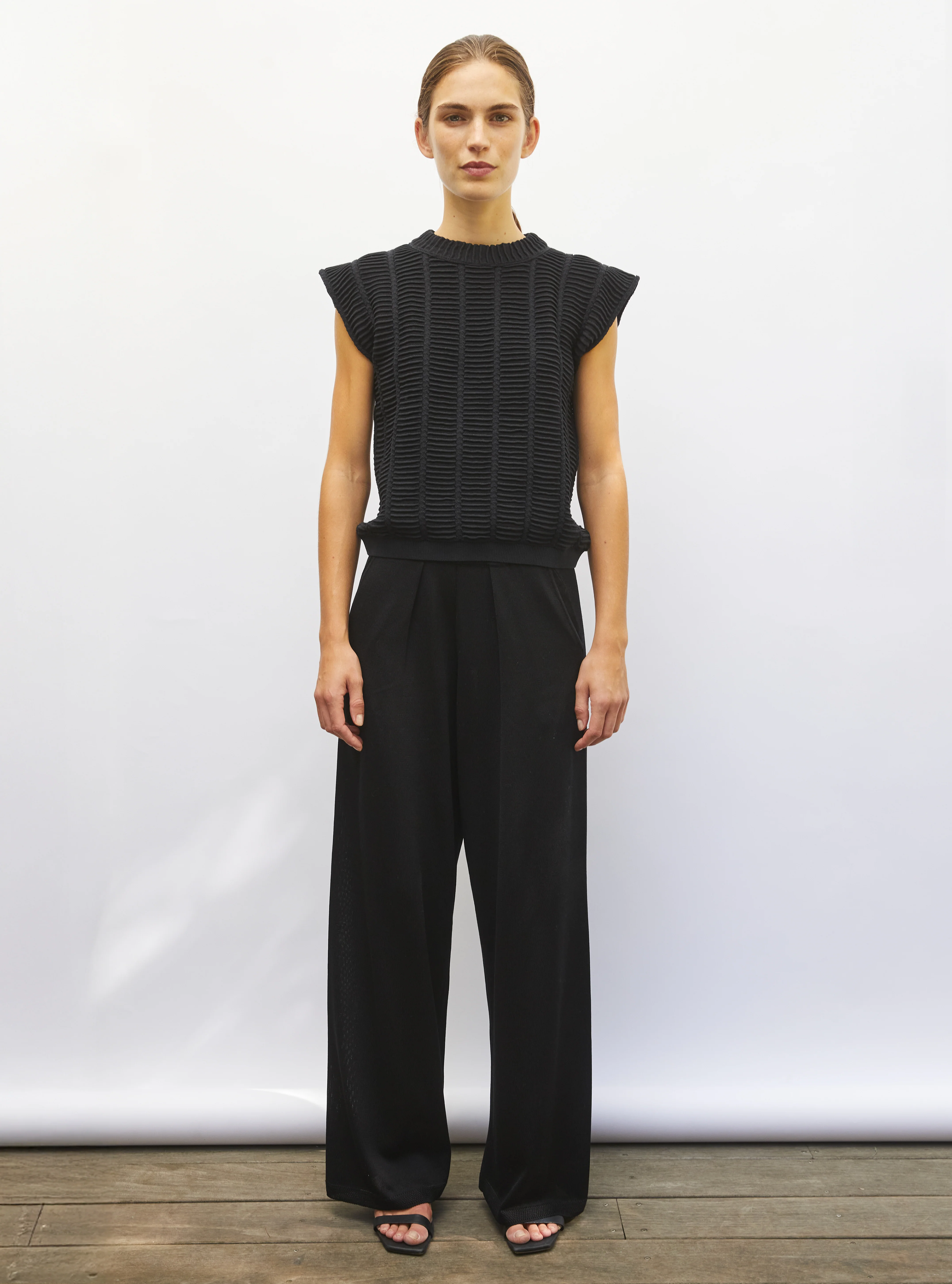 top structuré maille couture - Image 2