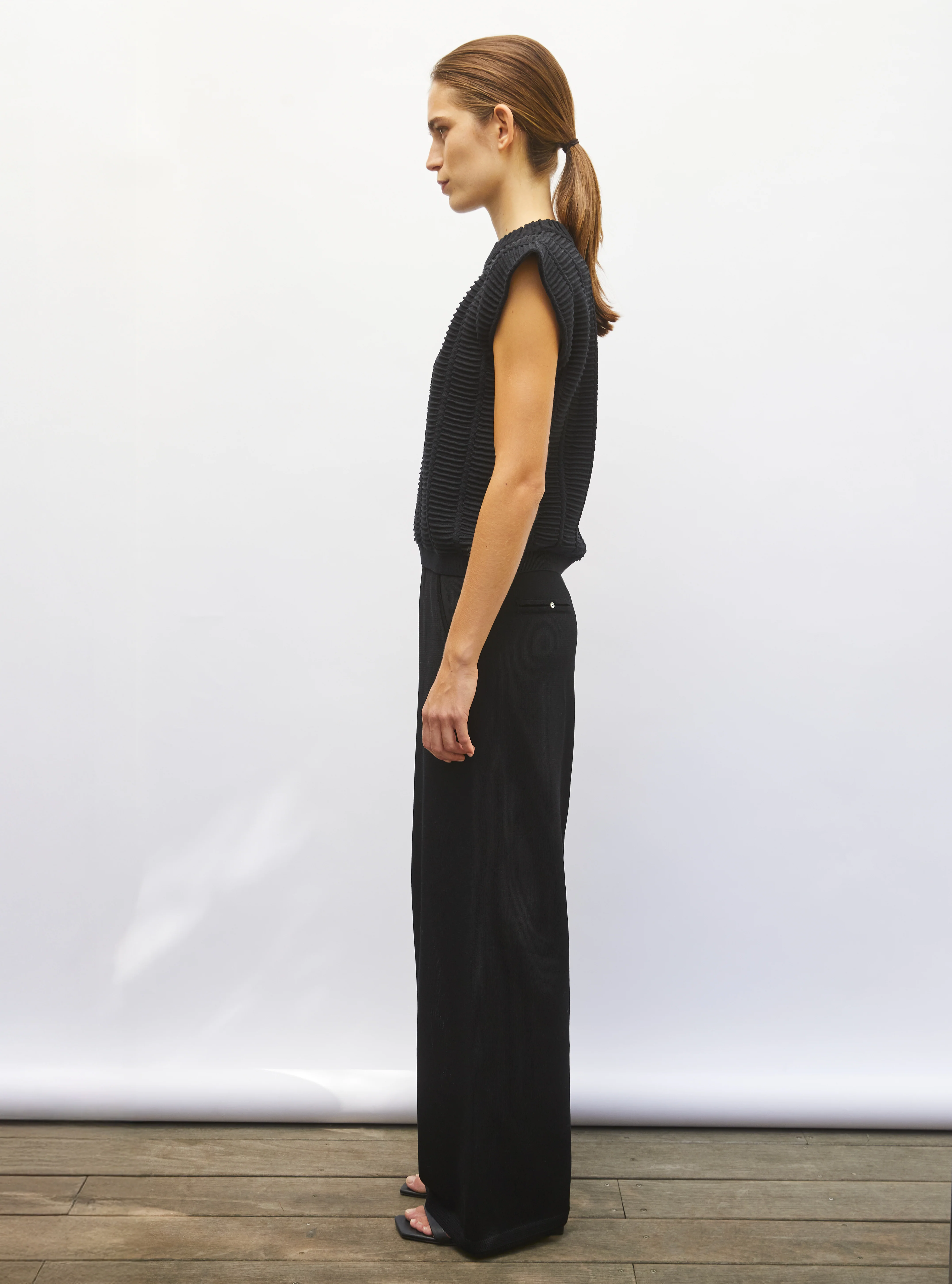 top structuré maille couture - Image 3