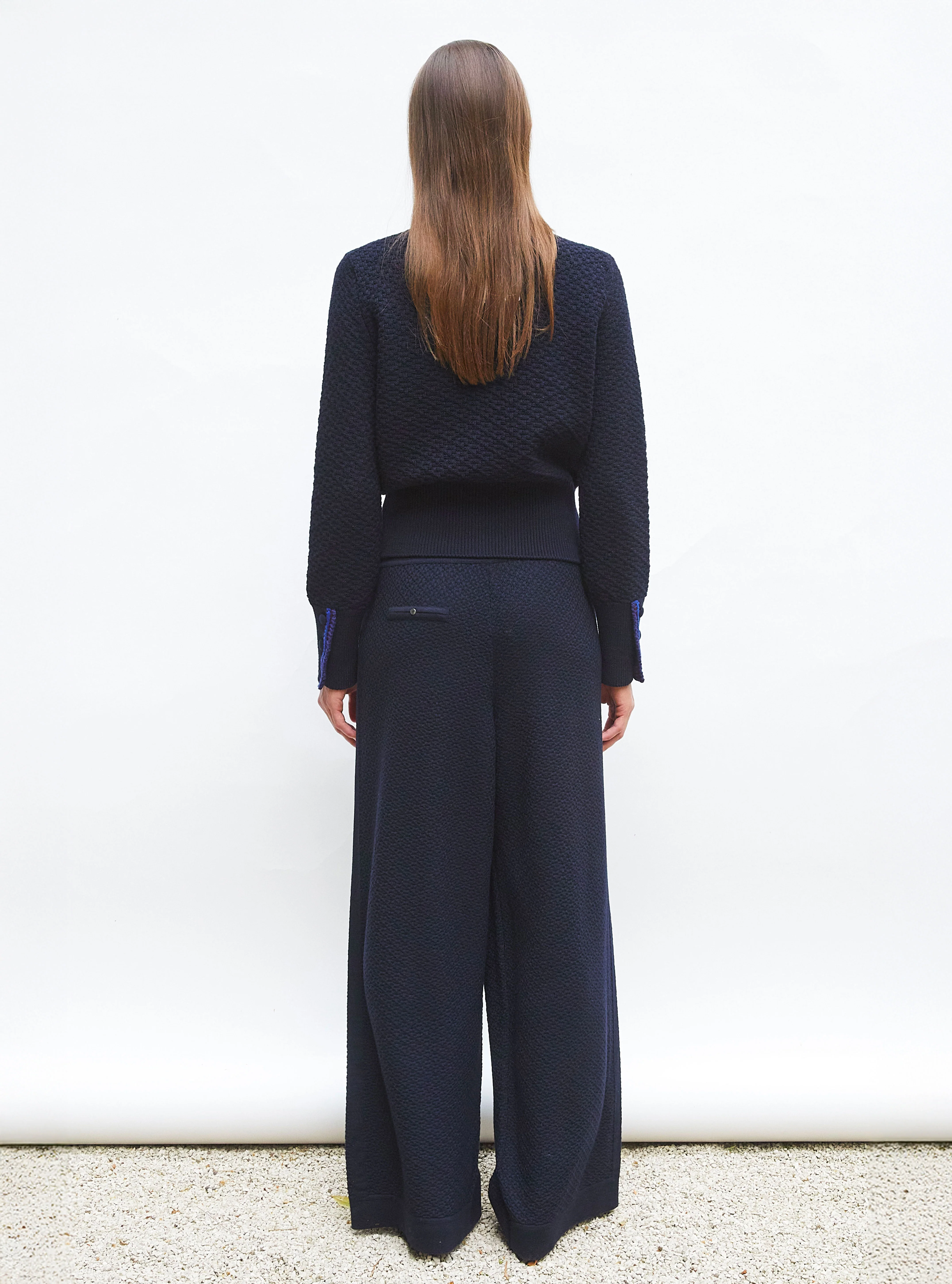 veste maille brodée main - Image 5