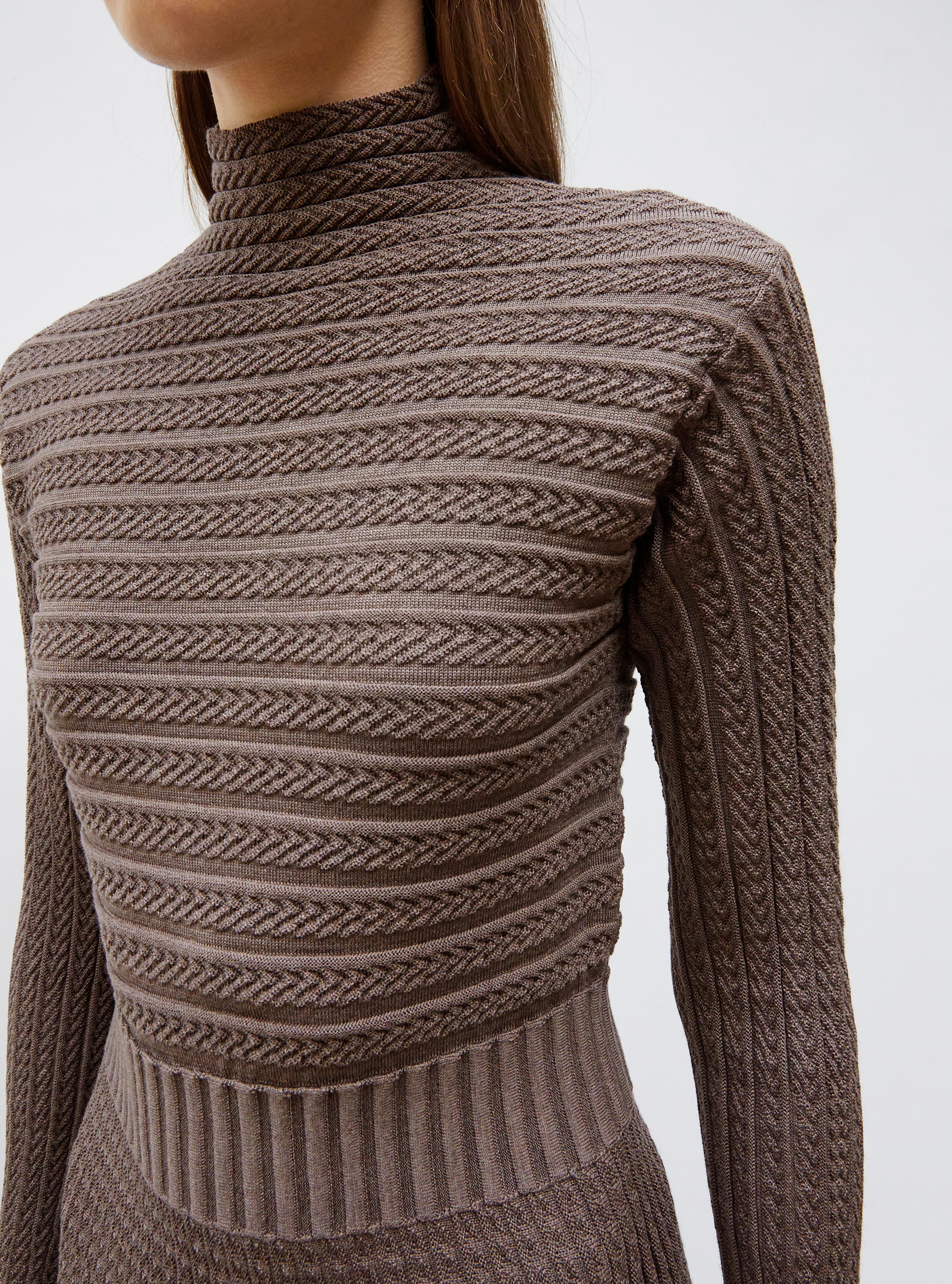 Ghost | robe longue maille plissée - Image 5